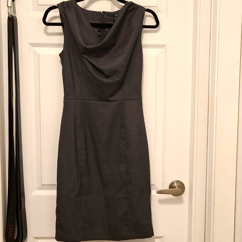 Cowl Neck sleeveless work dress